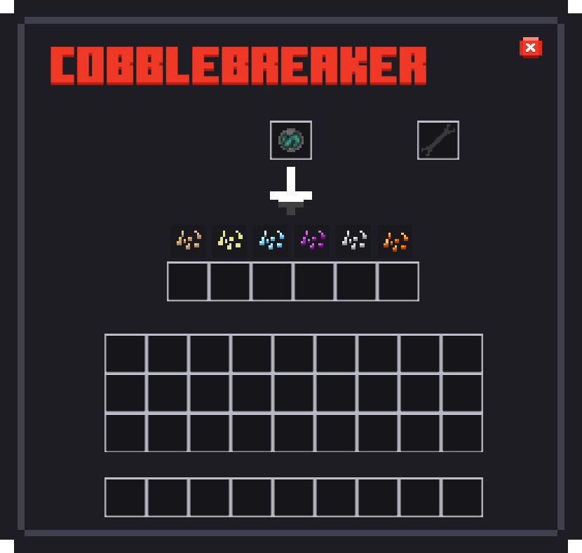 Cobblebreaker avec voidstone minage